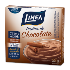 Pudim Zero Açúcar Línea- Chocolate cx 25g